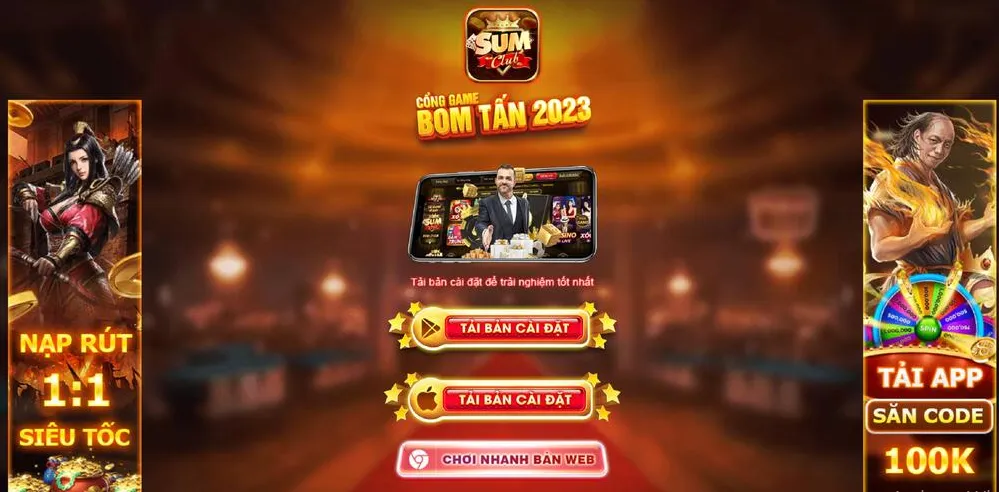Giao diện nền tảng SumClub thân thiện, tối ưu hóa cho thiết bị di động