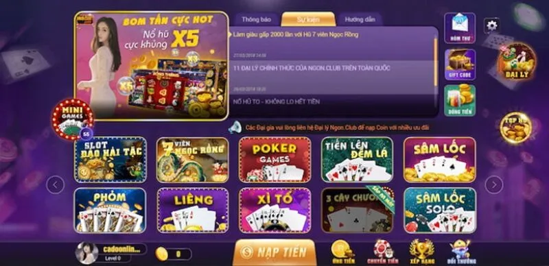 SumClub cung cấp rất nhiều trò chơi, người chơi cần lựa chọn trò chơi phù hợp